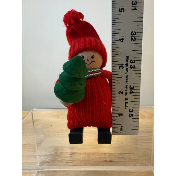 Ljungstroms Of Sweden Tomte Wooden Figure Holding Christmas Tree JL - Picture 9 of 11